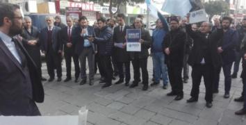 Esenler'de AGD'den 9 ihvan üyesinin idam edilmesine protesto