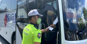 Esenler 15 Temmuz Demokrasi Otogarı'nda otobüs denetimi