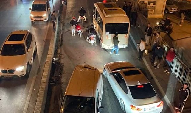 Esenler'de alkollü sürücü kaza yaptı: 2 yaralı